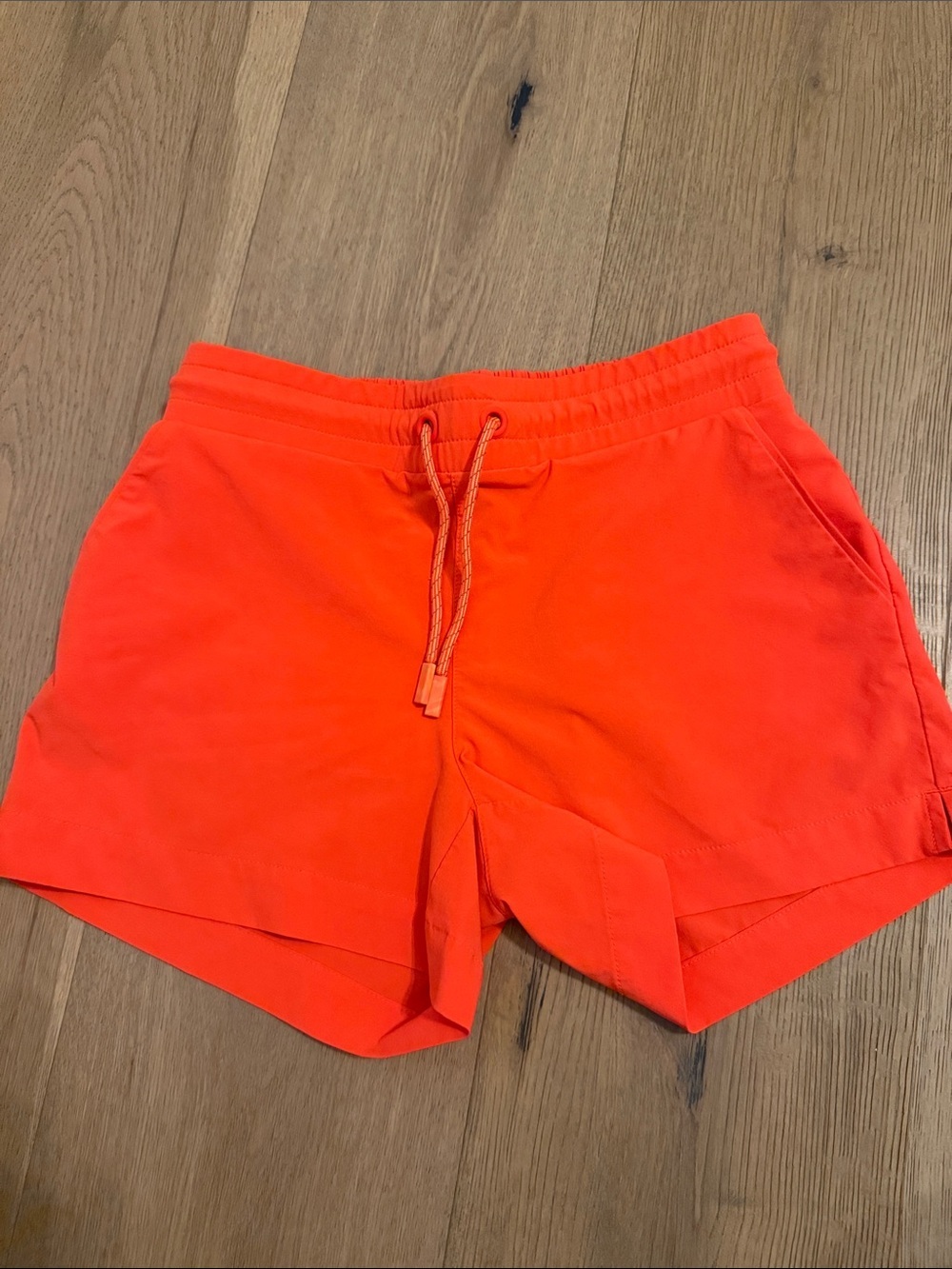 Athleta Girls Orange Drawstring Shorts